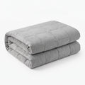 Couverture lestée Lestona, coloris gris, pliée