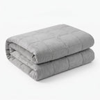 Couverture lestée Lestona, coloris gris, pliée